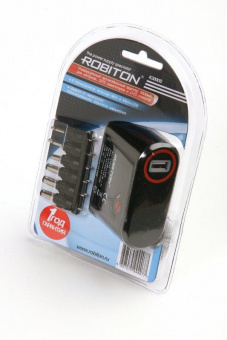 Адаптер/блок питания автомобильный ROBITON K3000S 3000мА с насадками Micro- и Mini-USB  BL1 от магазина РЭССИ