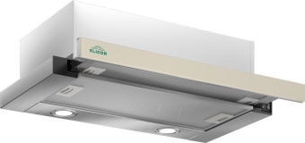 Вытяжка встраиваемая Elikor Интегра Glass 45Н-400-В2Д нержавеющая сталь/стекло бежевое управление: кулисные переключатели (1 мотор) от магазина РЭССИ