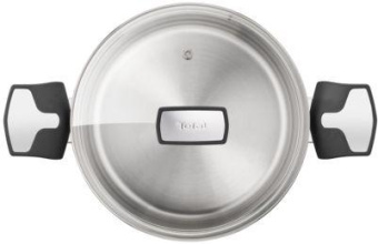 Кастрюля Tefal Intuition E3016104 6.1л. d=22см (с крышкой) серебристый (2100117526) от магазина РЭССИ