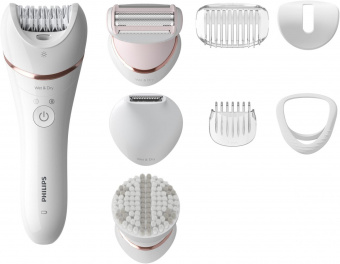 Эпилятор Philips BRE735/00 скор.:2 насад.:7 белый от магазина РЭССИ