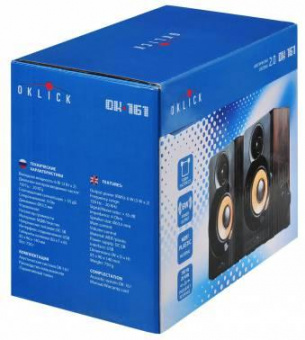 Колонки Оклик OK-161 2.0 черный/вишня 6Вт от магазина РЭССИ