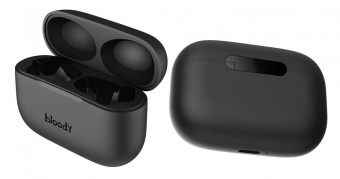 Гарнитура вкладыши A4Tech Bloody M30 черный беспроводные bluetooth в ушной раковине (M30 (BLACK)) от магазина РЭССИ
