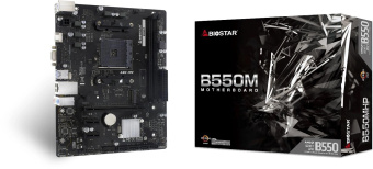 Материнская плата Biostar B550MHP Soc-AM4 AMD B450 2xDDR4 mATX AC`97 8ch(7.1) GbLAN RAID+VGA+HDMI от магазина РЭССИ