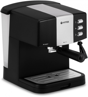 Кофеварка рожковая Vitek VT-1523 850Вт черный/серебристый от магазина РЭССИ