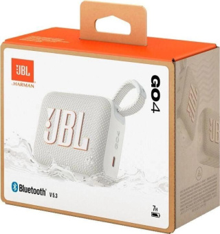 Колонка порт. JBL GO 4 белый 4.2W 1.0 BT 850mAh (JBLGO4WHT) от магазина РЭССИ