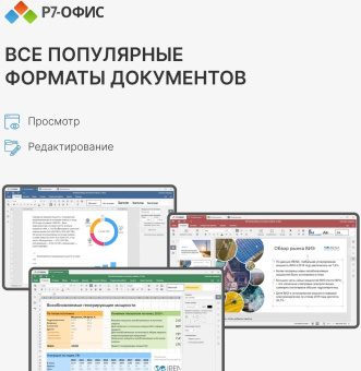 Офисное приложение Р7-Офис Профессиональный. Для бизнеса 1польз. бессрочно ТП 1г (R7DTB.UI.RT.NGUL0.0823.001BE) от магазина РЭССИ