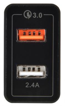 Сетевое зар./устр. Digma DGWC-2U-QC3.0-BK 30W 3A (QC) 2xUSB универсальное черный от магазина РЭССИ