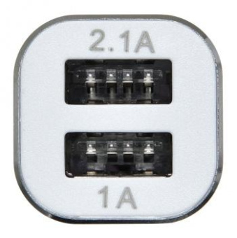 Автомобильное зар./устр. Digma DGCC-2U-3A-WG 15W 2.1A+1A 2xUSB универсальное белый от магазина РЭССИ