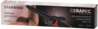 Щипцы Starwind SHS 7044 25Вт макс.темп.:200С покрытие:керамическое черный/красный от магазина РЭССИ