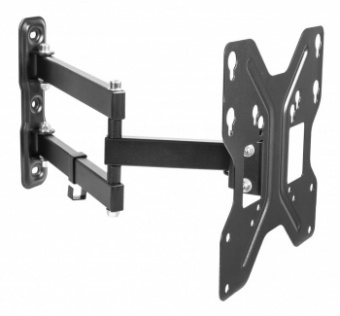 Кронштейн для телевизора Ultramounts UM900 черный 23"-43" макс.30кг настенный поворотно-выдвижной и наклонный от магазина РЭССИ