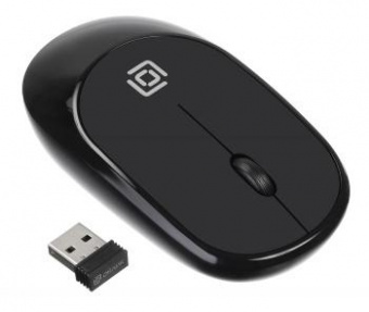 Мышь Оклик 535MW черный оптическая (1000dpi) беспроводная USB для ноутбука (3but) от магазина РЭССИ