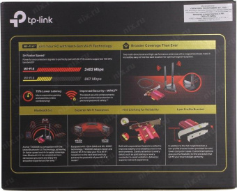 Сетевой адаптер WiFi + Bluetooth TP-Link Archer TX3000E AX3000 PCI Express (ант.внеш.съем) 2ант. от магазина РЭССИ