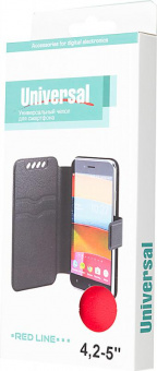 Чехол (флип-кейс) Redline для универсальный 4.2-5" iBox Universal красный (УТ000005633) от магазина РЭССИ
