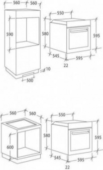 Встраиваемый комплект Candy FCP605X/ECHG6 нержавеющая сталь/нержавеющая сталь от магазина РЭССИ