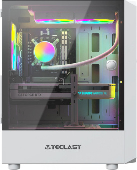 ПК Teclast G02 Ryzen 7 7800X3D (4.2) 32Gb SSD1Tb RTX 4070Super 12Gb Windows 11 Professional GbitEth WiFi BT 750W белый (G02 7800X3D32G1T4070SWKRU) от магазина РЭССИ