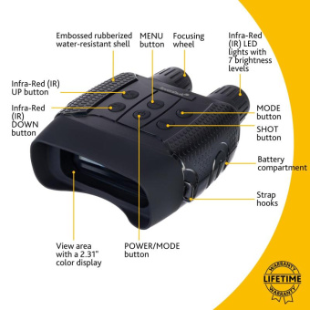 Цифровой бинокль ночного видения Levenhuk Halo 13x 77663 от магазина РЭССИ