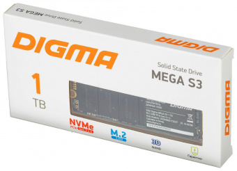 Накопитель SSD Digma PCI-E 3.0 x4 1Tb DGSM3001TS33T Mega S3 M.2 2280 от магазина РЭССИ