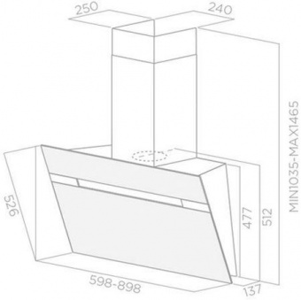 Вытяжка каминная Elica STRIPE WH/A/60/LX белый управление: сенсорное (1 мотор) от магазина РЭССИ