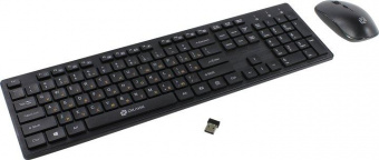 Клавиатура + мышь Оклик 240M клав:черный мышь:черный USB беспроводная slim Multimedia (1091253) от магазина РЭССИ
