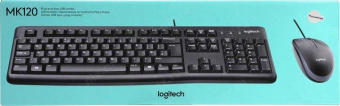 Клавиатура + мышь Logitech MK120 клав:черный мышь:черный/серый USB (920-002562) от магазина РЭССИ