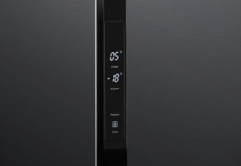 Холодильник Hyundai CS5003F 2-хкамерн. черная сталь от магазина РЭССИ