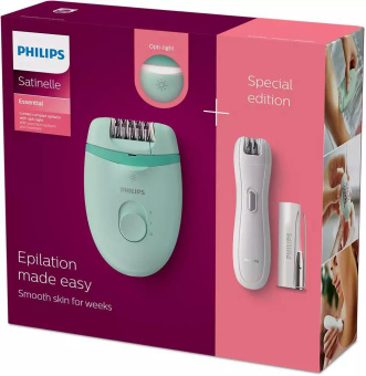 Эпилятор Philips BRP529/00 скор.:2 насад.:1 от аккум. зеленый от магазина РЭССИ