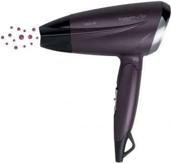 Фен Scarlett SC-HD70IT13 1400Вт фиолетовый/черный от магазина РЭССИ
