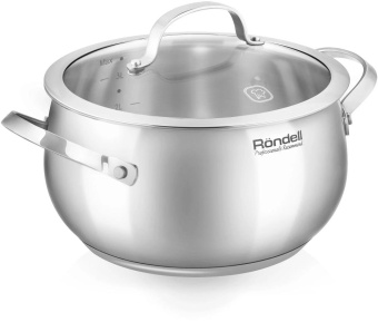Кастрюля Rondell Calypso RDS-1671 3.8л. d=20см (с крышкой) стальной от магазина РЭССИ