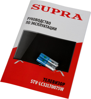 Телевизор LED Supra 32" STV-LC32LT0075W черный HD 50Hz DVB-T DVB-T2 DVB-C (RUS) от магазина РЭССИ