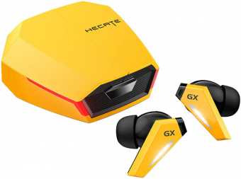 Наушники с микрофоном Edifier GX07 желтый/черный вкладыши BT в ушной раковине от магазина РЭССИ