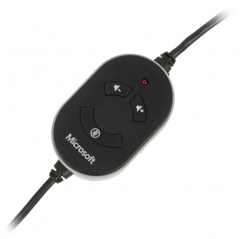 Наушники с микрофоном Microsoft LX-3000 Wired USB Black (аналог JUG-00015) черный/серебристый 1.8м мониторные оголовье (JUG-00014) от магазина РЭССИ