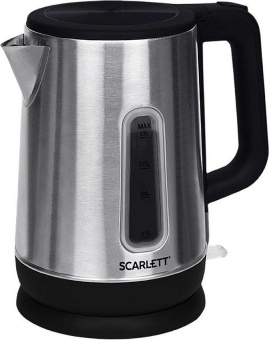 Чайник электрический Scarlett SC-EK21S23 1.7л. 2200Вт серебристый/черный корпус: металл от магазина РЭССИ