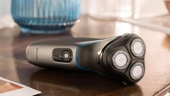 Бритва роторная Philips S3122/51 реж.эл.:3 питан.:аккум. черный/серый от магазина РЭССИ