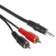 Картинка Кабель-переходник аудио Hama H-30455 2хRCA (m)/Jack 3.5 (m) 2м. черный (00030455) от магазина РЭССИ Кабель-переходник аудио Hama H-30455 2хRCA (m)/Jack 3.5 (m) 2м. черный (00030455) от магазина РЭССИ