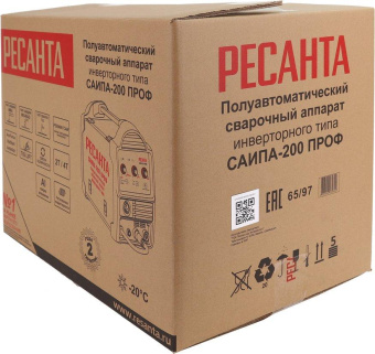 Сварочный аппарат Ресанта САИПА-200ПРОФ инвертор MMA DC/TIG DC 8.1кВт от магазина РЭССИ