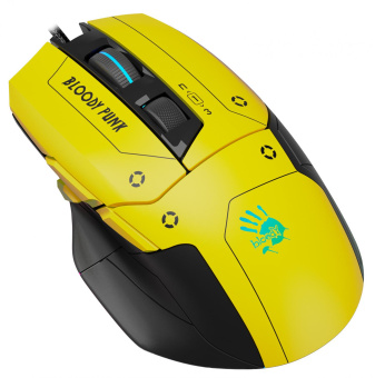 Мышь A4Tech Bloody W70 Max Punk желтый/черный оптическая (10000dpi) USB (11but) от магазина РЭССИ