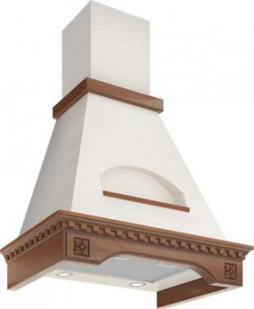 Вытяжка каминная Elikor Бельведер Флореале 60П-650-П3Д бежевый/бук/орех управление: ползунковое (1 мотор) от магазина РЭССИ