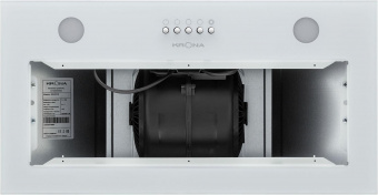 Вытяжка встраиваемая Krona Luisa 600 Glass White PB белый управление: кнопочное (1 мотор) от магазина РЭССИ