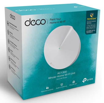 Бесшовный Mesh роутер TP-Link Deco M5 (DECO M5(1-PACK)) AC1300 10/100/1000BASE-TX белый (упак.:1шт) от магазина РЭССИ