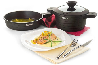 Сковорода Rondell Walzer RDA-767 круглая 24см покрытие: TriTitan ручка несъемная (без крышки) черный от магазина РЭССИ