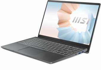 Ноутбук MSI Modern 14 B11MOU-1239RU Core i5 1155G7 8Gb SSD256Gb Intel Iris Xe graphics 14" IPS FHD (1920x1080) Windows 11 Professional dk.grey WiFi BT Cam (9S7-14D334-1239) от магазина РЭССИ