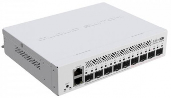 Коммутатор MikroTik CRS310-1G-5S-4S+OUT 1G 5SFP 4SFP+ 57W управляемый от магазина РЭССИ