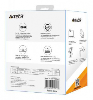 Камера Web A4Tech PK-940HA черный 2Mpix (1920x1080) USB2.0 с микрофоном от магазина РЭССИ