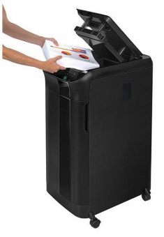 Шредер Fellowes AutoMax 600M черный с автоподачей (секр.P-5) перекрестный 600лист. 83лтр. скрепки скобы пл.карты от магазина РЭССИ