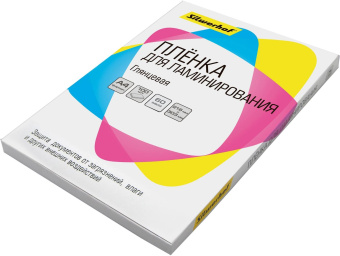 Пленка для ламинирования Silwerhof 60мкм A4 (100шт) глянцевая 216x303мм от магазина РЭССИ