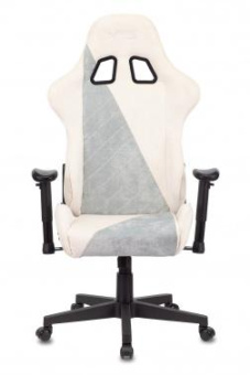Кресло игровое Zombie VIKING X Fabric белый/серо-голубой с подголов. крестов. пластик от магазина РЭССИ