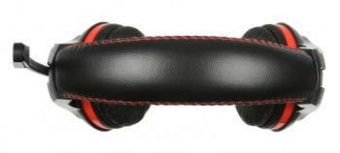 Наушники с микрофоном Оклик HS-L200 черный/красный 2.2м накладные оголовье (359484) от магазина РЭССИ