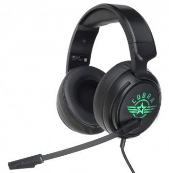 Наушники с микрофоном Оклик HS-L950G COBRA черный 2.2м мониторные оголовье (1102304) от магазина РЭССИ