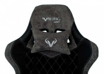 Кресло игровое Zombie VIKING 7 KNIGHT Fabric черный текстиль/эко.кожа с подголов. крестов. металл от магазина РЭССИ