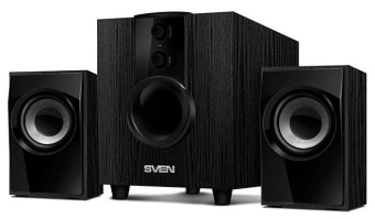 Колонки Sven MS-107 2.1 черный 10Вт от магазина РЭССИ